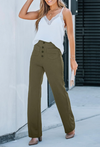 High Waist Stretch Broek