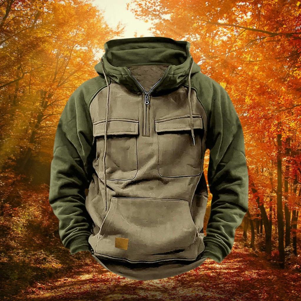 Victor™ | Warme Tactical Hoodie voor heren met fleece en meerdere zakken