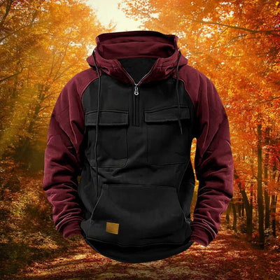 Victor™ | Warme Tactical Hoodie voor heren met fleece en meerdere zakken