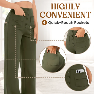 High Waist Stretch Broek