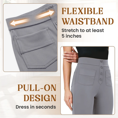 High Waist Stretch Broek