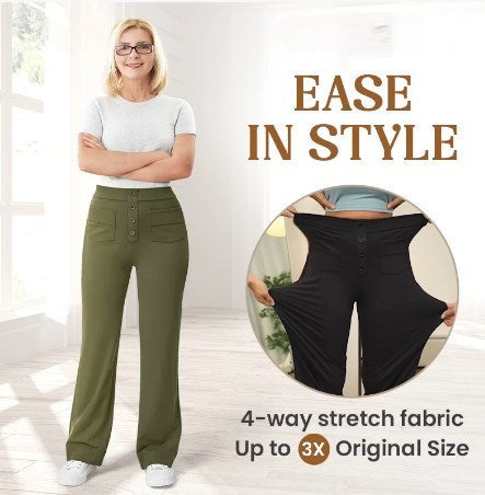 High Waist Stretch Broek